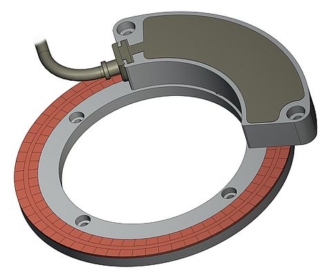Bearingless Encoder with Flat Ring