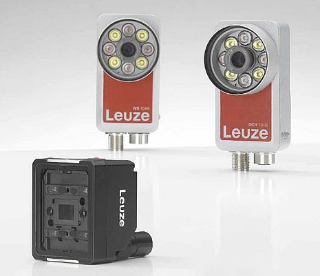 The devices are used for presence or absence detection, parts detection, inspection, as well as measuring or counting tasks. Pictures: LEUZE