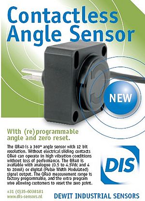 Contactless angle sensor QR40