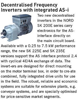 SK 200E frequency inverters