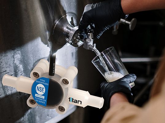 Titan’s Beverage Flowmeter ideal for monitoring bar tap flow