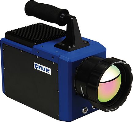 The highly sensitive Flir SC7750L thermal imaging camera