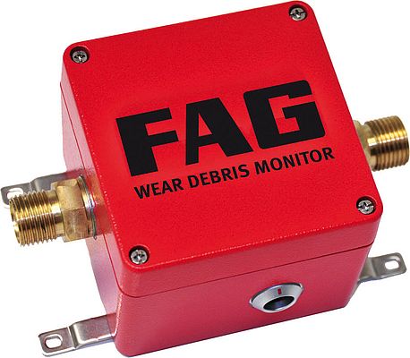 One example of an online condition monitoring product is the FAG Wear Debris Monitor, which detects gear damage at an early stage.