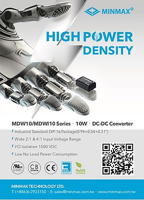High Power Density 10W DC/DC Converters