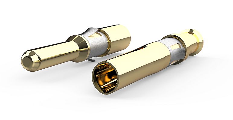 Push-Pull Circular Connector Series with Additional Crimp Contacts