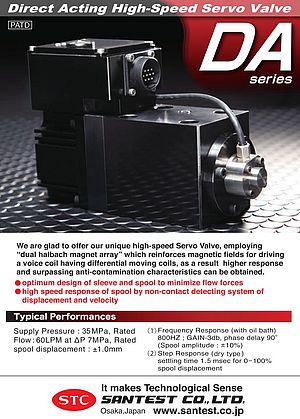 Direct Acting High-Speed Servo Valve