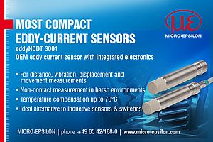 Most Compact Eddy-Current Sensors