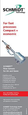 Flow sensors for air and gases