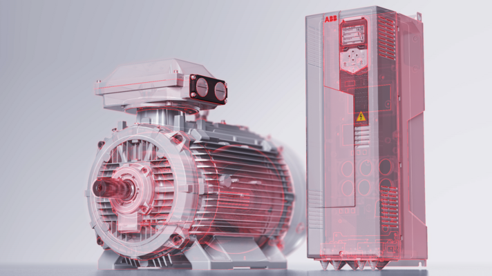 An ABB IE5 Synchronous Reluctance Motor