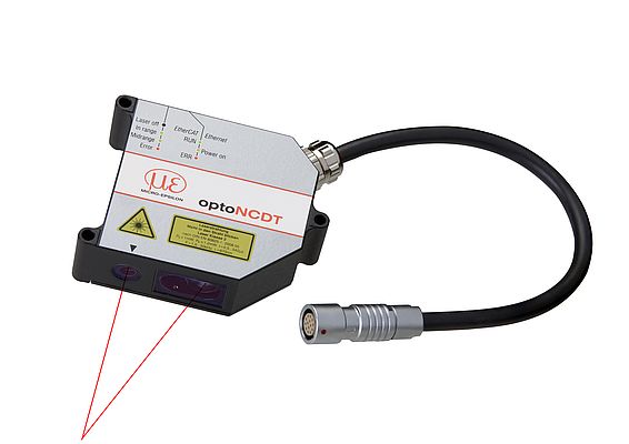 Highly dynamic laser triangulation sensor optoNCDT 2300 with integrated controller
