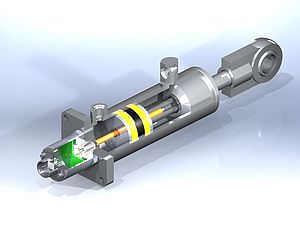 Variable Inductance Linear Position Sensors for use in Hydraulic Cylinders
