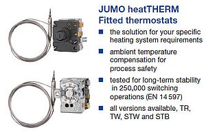 Jumo heatTHERM fitted thermostats