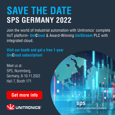 Visit Unitronics at SPS Nuremberg, GERMANY 2022