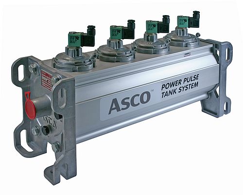 The ASCO Series 355B Power Pulse Tank System provides long operating life and wide temperature performance, reducing costs and unplanned downtime in dust collector systems. (Image courtesy of Emerson)