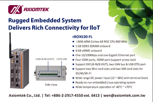 Rugged Embedded System Delivers Rich Connectivity for IIoT