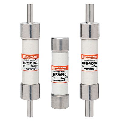 The new HP20P series PV fuses from Mersen protect PV modules in solar parks from overvoltage Picture: Mersen