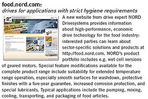 drives for applications with strict hygiene requirements