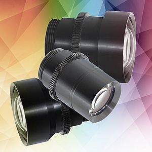 Monitoring Radioactive Processes with Fixed Focus Lenses