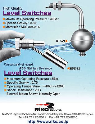 High quality level switches RFS9, RFS-12