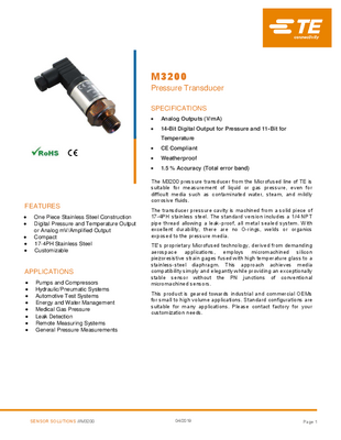 Compact Pressure Transducer