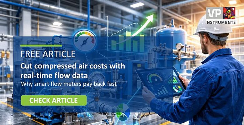 Cut compressed air costs with real-time flow data