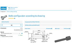 Bolts Configurator According to Drawing