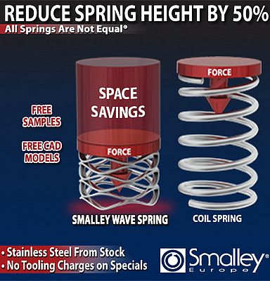 Smalley Steel Ring Company Offers Metric Wave Springs