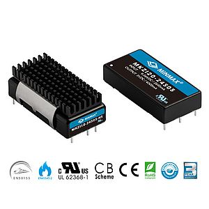 10 & 20W isolated DC-DC Converters for Railway Certified