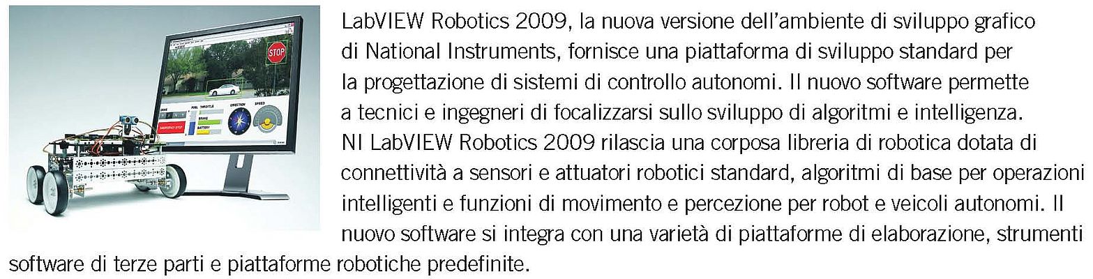 Software progettazione sistemi robotici