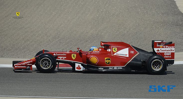 Le nuove soluzioni SKF per la Ferrari 2014 di Formula 1