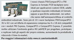 Chassis PXI/Compact PCI e PXI Express