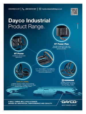 Dayco presenta la gamma completa di cinghie in gomma per applicazioni industriali