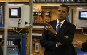 Obama ha visitato un'aula ad alta tecnologia