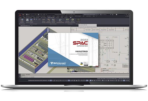 SPAC Automazione 2023 è un sistema professionale di progettazione, altamente automatizzato e flessibile, in grado di garantire la massima produttività