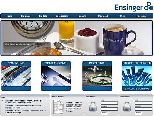 Il nuovo sito Ensinger