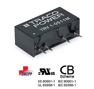 Convertitore CC/CC da 1 watt ad alto isolamento: serie TRV 1M