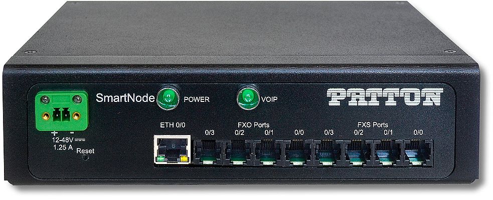 La soluzione Patton offre molteplici combinazioni e fino a otto interfacce analogiche (POTS) FXS e FXO che permettono di realizzare moderni sistemi di telefonia IP con la massima flessibilità
