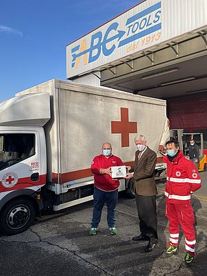 ABC Tools ha donato 162.000 mascherine FFP2 Honeywell alla Croce Rossa Italiana