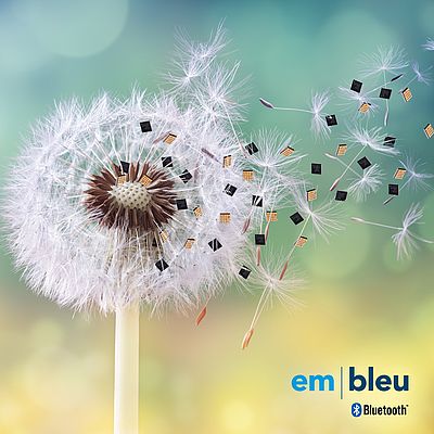 "em|bleu rappresenta un significativo passo avanti per i dispositivi in cui dimensioni e durata della batteria sono assolutamente necessarie", afferma il Dr. Michel Willemin, CEO di EM Microelectronic