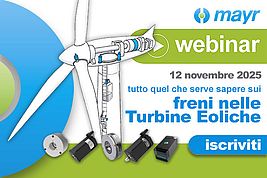Webinar Mayr del 12 novembre 2025: i freni nelle turbine eoliche
