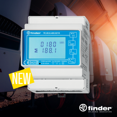 Finder, ecco il contatore di energia Tipo 7E.85