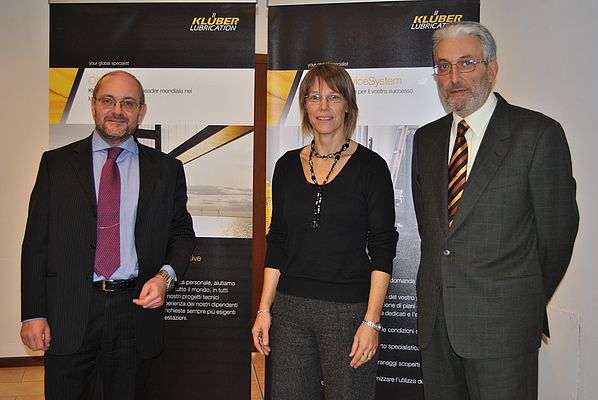 Da sinistra: Dr. Ing. Carlo Fassina, Frauke Neuberg e Maurizio Marchiando