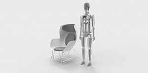 Manichino e sedia “intelligente” con sensori