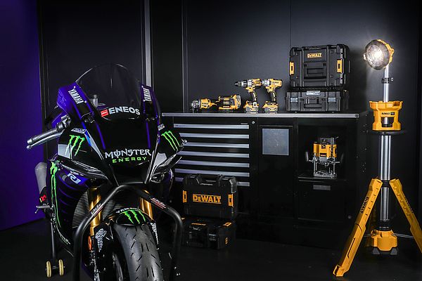 Anche per il 2021 DEWALT è Official Supplier della squadra Monster Energy Yamaha MotoGP