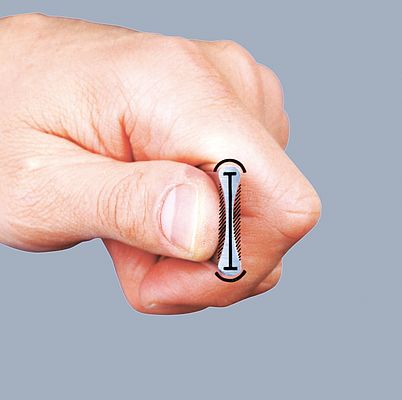 L’anello più sottile rispetto ad altre chiavi rende la chiave Stahwille più adatta all’utilizzo negli spazi ristretti