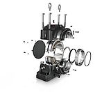 Cuscinetti radiali orientabili a rulli e cuscinetti a rulli cilindrici
in due metà