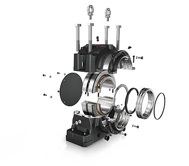 Cuscinetti radiali orientabili a rulli e cuscinetti a rulli cilindrici
in due metà