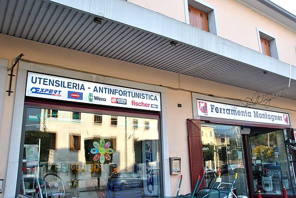 La sede di Ferramenta Montagner Srl si trova in Via Roma 44 a Cordignano (TV)