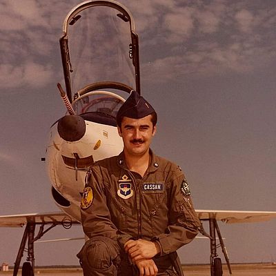 Il Comandante Fabio Cassan ex pilota militare e di linea con quindicimila ore di volo e oggi formatore sulla sicurezza del lavoro