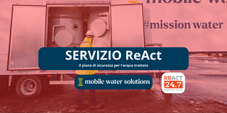 Servizio REACT: piano di sicurezza per il trattamento dell’acqua